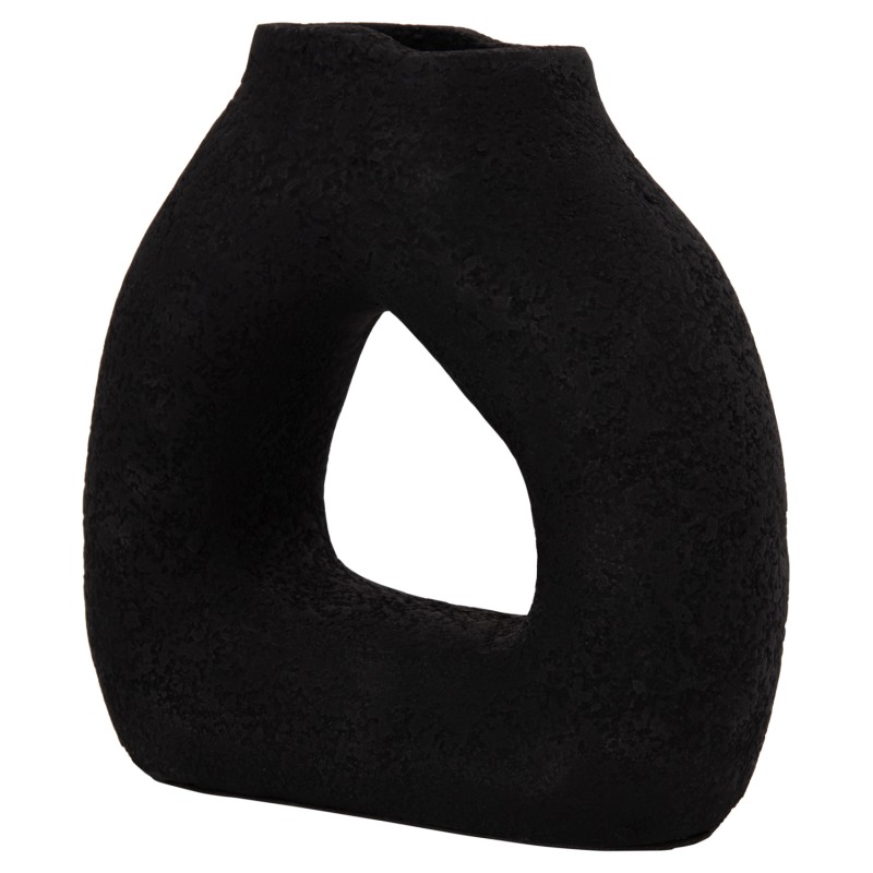 TABLE DECORATIVE VASE DECANT FK4667.01S TERRACOTA IN BLACK--17.5x6.5x17Hcm. TABLE DECORATIVE VASE DECANT FK4667.01S TERRACOTA IN BLACK--17.5x6.5x17Hcm.
