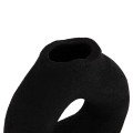 TABLE DECORATIVE VASE DECANT FK4667.01S TERRACOTA IN BLACK--17.5x6.5x17Hcm. TABLE DECORATIVE VASE DECANT FK4667.01S TERRACOTA IN BLACK--17.5x6.5x17Hcm.
