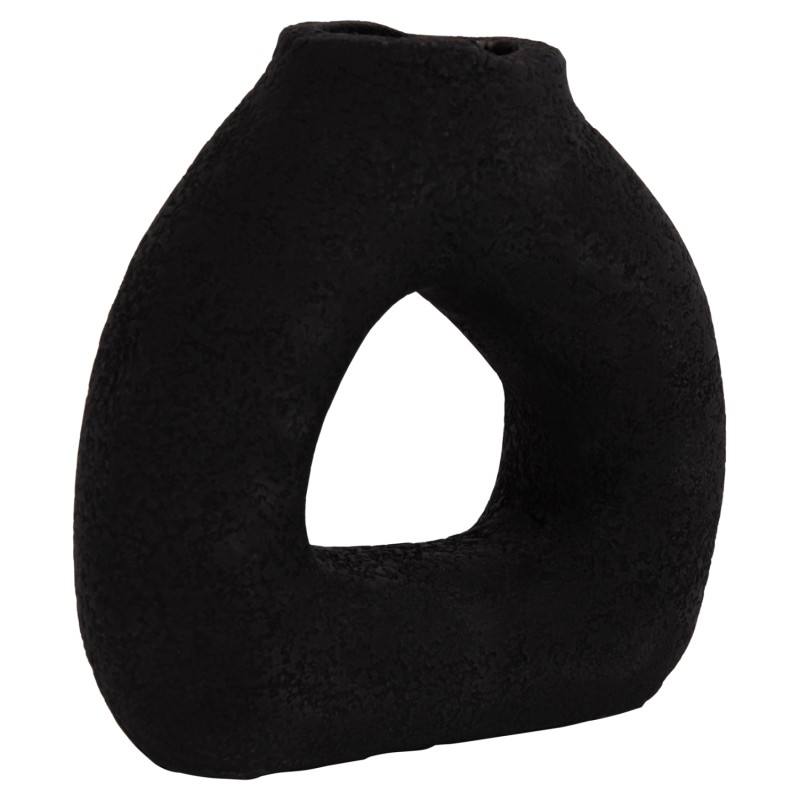 TABLE DECORATIVE VASE DECANT FK4667.01S TERRACOTA IN BLACK--17.5x6.5x17Hcm. TABLE DECORATIVE VASE DECANT FK4667.01S TERRACOTA IN BLACK--17.5x6.5x17Hcm.