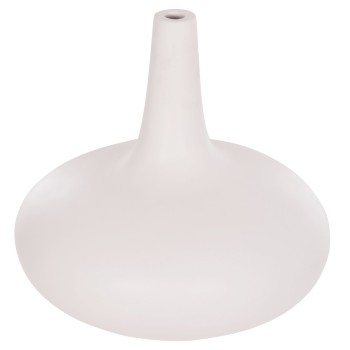 TABLE DECORATIVE VASE DENI FK4663.02M FIBER CEMENT IN WHITE--Φ30x29.5Hcm