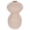 TABLE DECORATIVE VASE NELLY FK4669.02 TERRACOTA IN CREAM WHITE--Φ22x35Hcm.