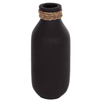 TABLE DECORATIVE VASE CAMMER FK4687.01M TERRACOTA IN BLACK--Φ13x34Hcm.