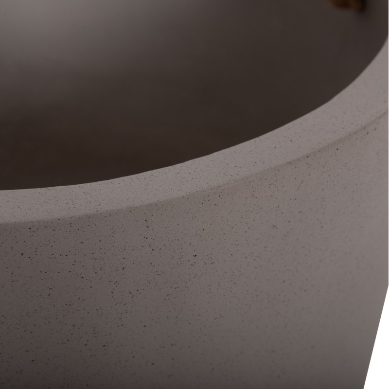 INDOOR PLANTER/POT SERIES TRYLL FK4690L FIBER CEMENT IN GREY & ROPE Φ40x25.5Hcm. INDOOR PLANTER/POT SERIES TRYLL FK4690L FIBER CEMENT IN GREY & ROPE Φ40x25.5Hcm.