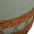 COFFEE TABLE ROUND VILHENA FK18165 FIBER CEMENT GREEN--NATURAL RATTAN Φ56x47Hcm. COFFEE TABLE ROUND VILHENA FK18165 FIBER CEMENT GREEN--NATURAL RATTAN Φ56x47Hcm.