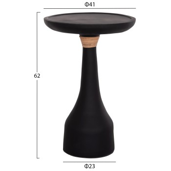 LAMP TABLE ROUND TORG FK18170.01 FIBER CEMENT BLACK Φ41x62Hcm. LAMP TABLE ROUND TORG FK18170.01 FIBER CEMENT BLACK Φ41x62Hcm.