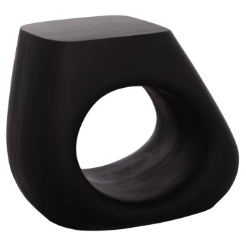 STOOL LANS FK4691.01 FIBER CEMENT IN BLACK--58x28x45.5Hcm.