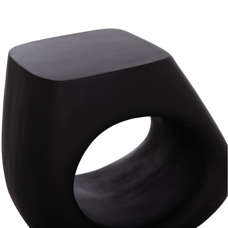 STOOL LANS FK4691.01 FIBER CEMENT IN BLACK--58x28x45.5Hcm. STOOL LANS FK4691.01 FIBER CEMENT IN BLACK--58x28x45.5Hcm.