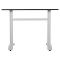 BASE FOR TABLE FK461.12 ALUMINUM DOUBLE IN WHITE WITH HEIGHT ADJUSTERS 100x60x73Hcm BASE FOR TABLE FK461.12 ALUMINUM DOUBLE IN WHITE WITH HEIGHT ADJUSTERS 100x60x73Hcm