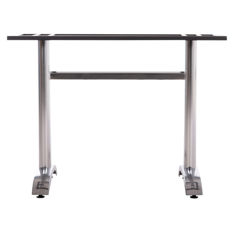 DOUBLE BASE FOR TABLE FK461.13 CHROMED ALUMINUM WITH HEIGHT ADJUSTERS 100x60x73Hcm DOUBLE BASE FOR TABLE FK461.13 CHROMED ALUMINUM WITH HEIGHT ADJUSTERS 100x60x73Hcm