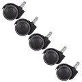 REPLACEMENT CASTOR WHEELS 5PCS SET FOR OFFICE CHAIRS FK1203--BLACK & GREY REPLACEMENT CASTOR WHEELS 5PCS SET FOR OFFICE CHAIRS FK1203--BLACK & GREY