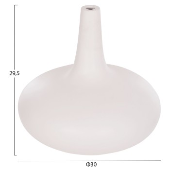 SET OF 3 TABLE DECORATIVE VASES DENI FK21141 FIBER CEMENT IN WHITE SET OF 3 TABLE DECORATIVE VASES DENI FK21141 FIBER CEMENT IN WHITE