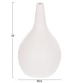 SET OF 3 TABLE DECORATIVE VASES DENI FK21141 FIBER CEMENT IN WHITE SET OF 3 TABLE DECORATIVE VASES DENI FK21141 FIBER CEMENT IN WHITE