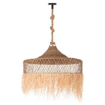 CEILING PENDANT LUMINAIRE SET FK11918 ROPE AND PALM LEAF FIBERS & GRASS Φ123Χ223Hcm.