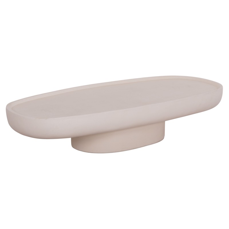 COFFEE TABLE DESSY FK18153.02 FIBER CEMENT IN WHITE--151x66x30Hcm. COFFEE TABLE DESSY FK18153.02 FIBER CEMENT IN WHITE--151x66x30Hcm.