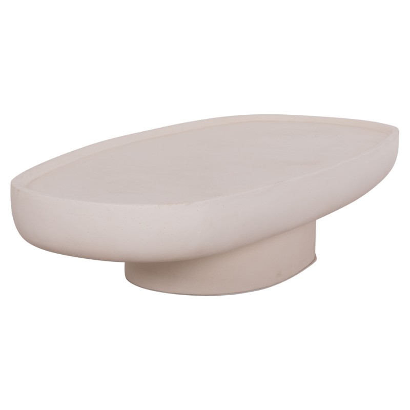 COFFEE TABLE DESSY FK18153.02 FIBER CEMENT IN WHITE--151x66x30Hcm. COFFEE TABLE DESSY FK18153.02 FIBER CEMENT IN WHITE--151x66x30Hcm.