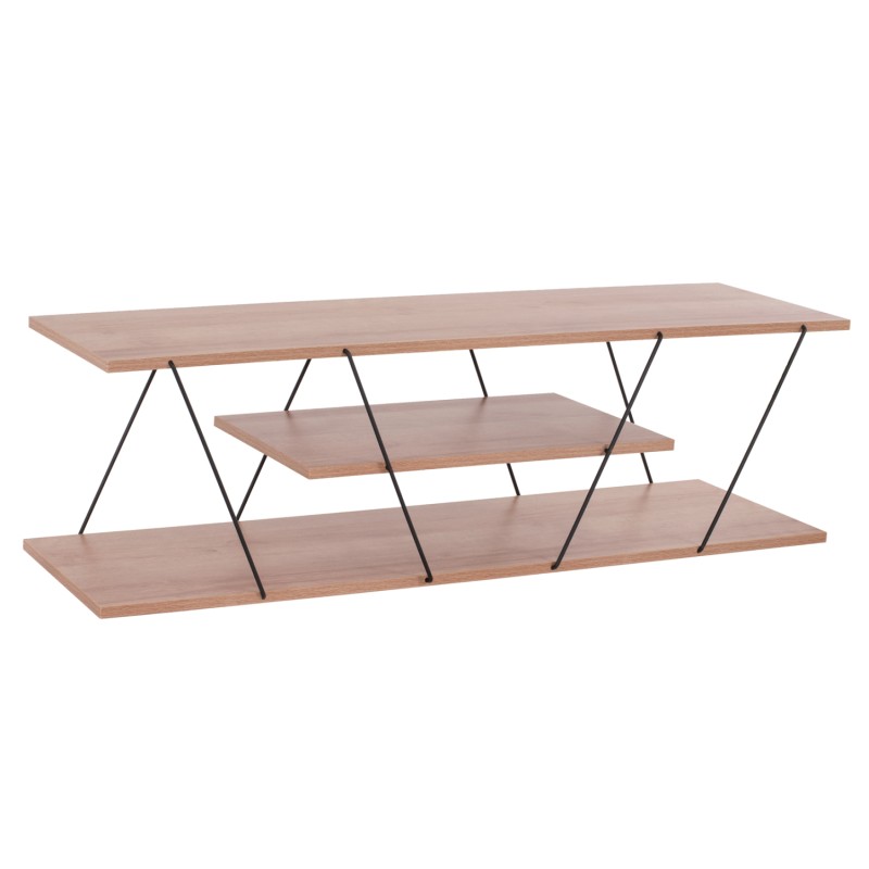 LIVING ROOM COMPOSITION 2PCS TARS FK11771.11 MELAMINE/METAL IN NATURAL OAK-BLACK LIVING ROOM COMPOSITION 2PCS TARS FK11771.11 MELAMINE/METAL IN NATURAL OAK-BLACK