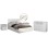 BEDROOM FURNITURE SET 5PCS ADLER FK11758.03 MELAMINE IN WHITE-FOR MATTRESS 160x200cm