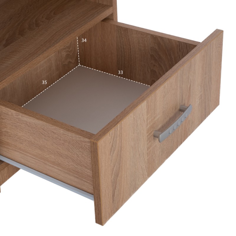BEDROOM FURNITURE SET 6PCS ADLER FK11759 MELAMINE IN SONAMA OAK-FOR MATTRESS 160x200cm BEDROOM FURNITURE SET 6PCS ADLER FK11759 MELAMINE IN SONAMA OAK-FOR MATTRESS 160x200cm