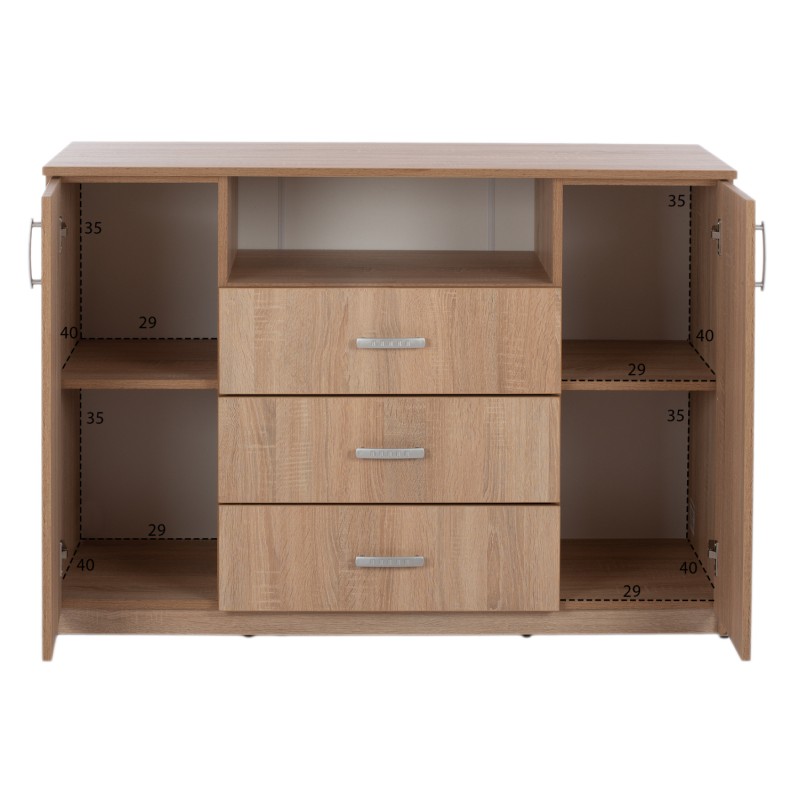 BEDROOM FURNITURE SET 6PCS ADLER FK11759 MELAMINE IN SONAMA OAK-FOR MATTRESS 160x200cm BEDROOM FURNITURE SET 6PCS ADLER FK11759 MELAMINE IN SONAMA OAK-FOR MATTRESS 160x200cm