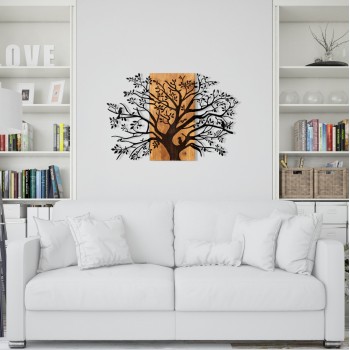 WALL DECORATION TREE FIGURE FK4806-METAL IN BLACK-WOOD 85x3(thickness)x58Hcm. WALL DECORATION TREE FIGURE FK4806-METAL IN BLACK-WOOD 85x3(thickness)x58Hcm.