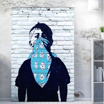 WALL PAINTING SERIES GOBI FK4829 PRINTED CANVAS 50x3(thickness)x70Hcm.