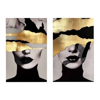 WALL PAINTING 2PCS SERIES GOBI FK4842 PRINTED CANVAS 45x2.8(thickness)x70Hcm.(x2)
