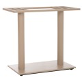 BASE FOR TABLE FK435.25 METAL DOUBLE IN MATTE CAPPUCCINO WITH HEIGHT ADJUSTERS 80Χ40Χ72Hcm. BASE FOR TABLE FK435.25 METAL DOUBLE IN MATTE CAPPUCCINO WITH HEIGHT ADJUSTERS 80Χ40Χ72Hcm.