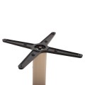 BAR TABLE BASE FK439.25 METAL IN CAPPUCCINO MATTE-HEIGHT ADJUSTERS 46x46x108Hcm. BAR TABLE BASE FK439.25 METAL IN CAPPUCCINO MATTE-HEIGHT ADJUSTERS 46x46x108Hcm.
