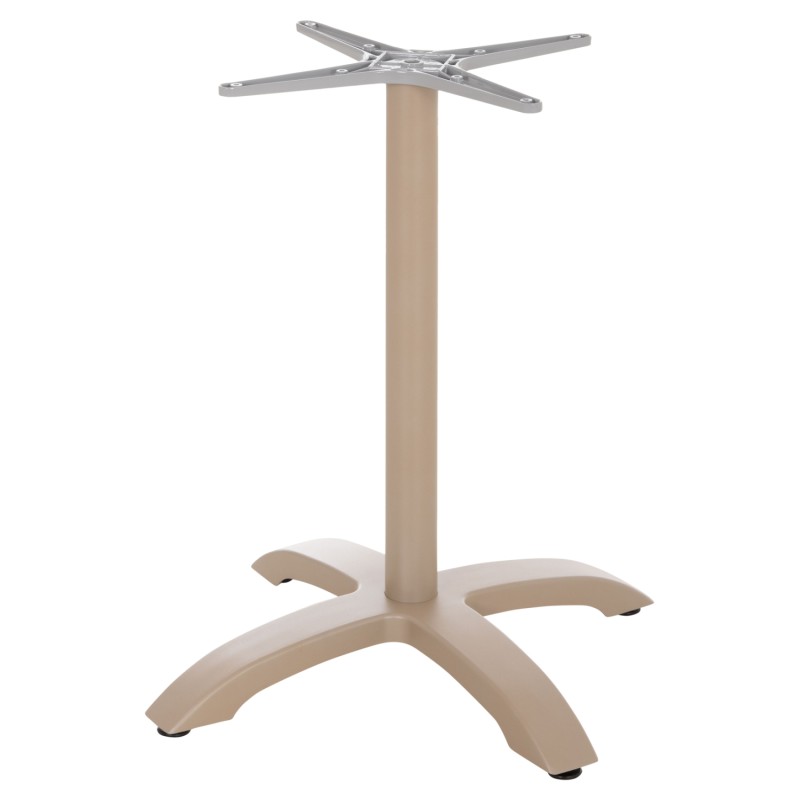ALUMINUM TABLE BASE FK460.25 CAPPUCCINO MATTE 66x66x72Hcm. CROSS 48x48cm. ALUMINUM TABLE BASE FK460.25 CAPPUCCINO MATTE 66x66x72Hcm. CROSS 48x48cm.