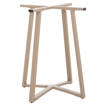 TABLE BASE FK470.25 METAL IN CAPPUCCINO COLOR 60x60x72Hcm.