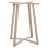 TABLE BASE FK470.25 METAL IN CAPPUCCINO COLOR 60x60x72Hcm.