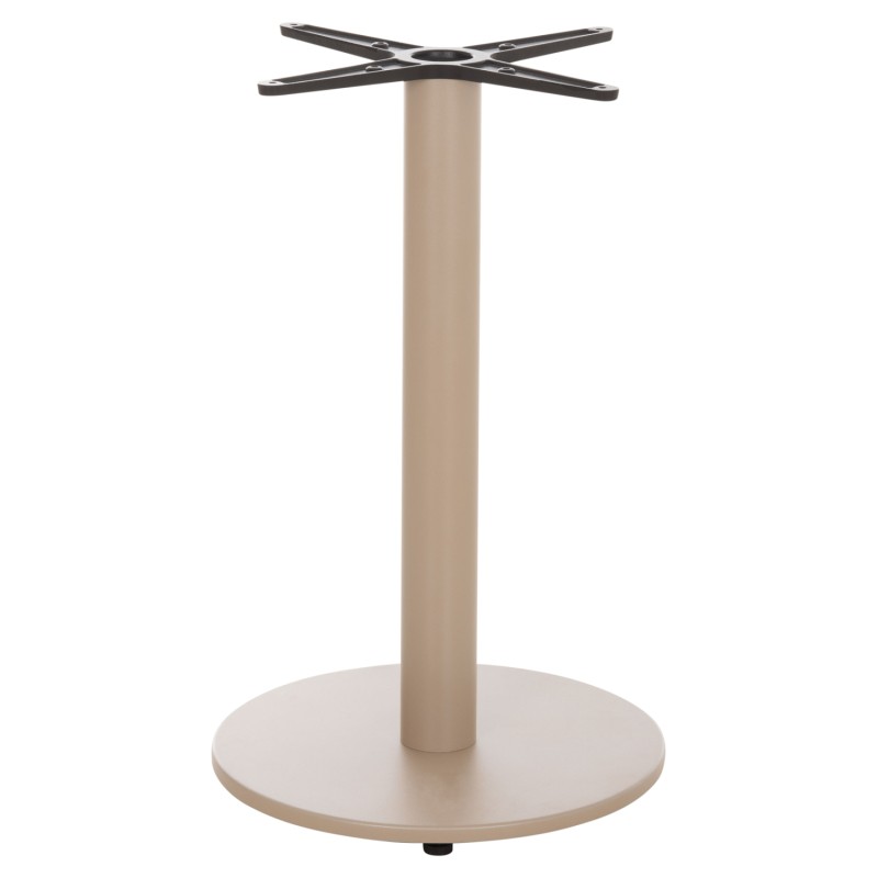 ROUND TABLE BASE FK476.25 ALUMINUM IN CAPPUCCINO Φ45Χ72Hcm.--CROSS 48x48cm ROUND TABLE BASE FK476.25 ALUMINUM IN CAPPUCCINO Φ45Χ72Hcm.--CROSS 48x48cm