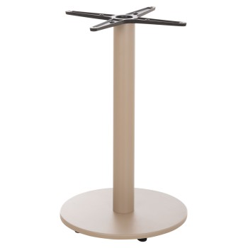 ROUND TABLE BASE FK476.25 ALUMINUM IN CAPPUCCINO Φ45Χ72Hcm.--CROSS 48x48cm