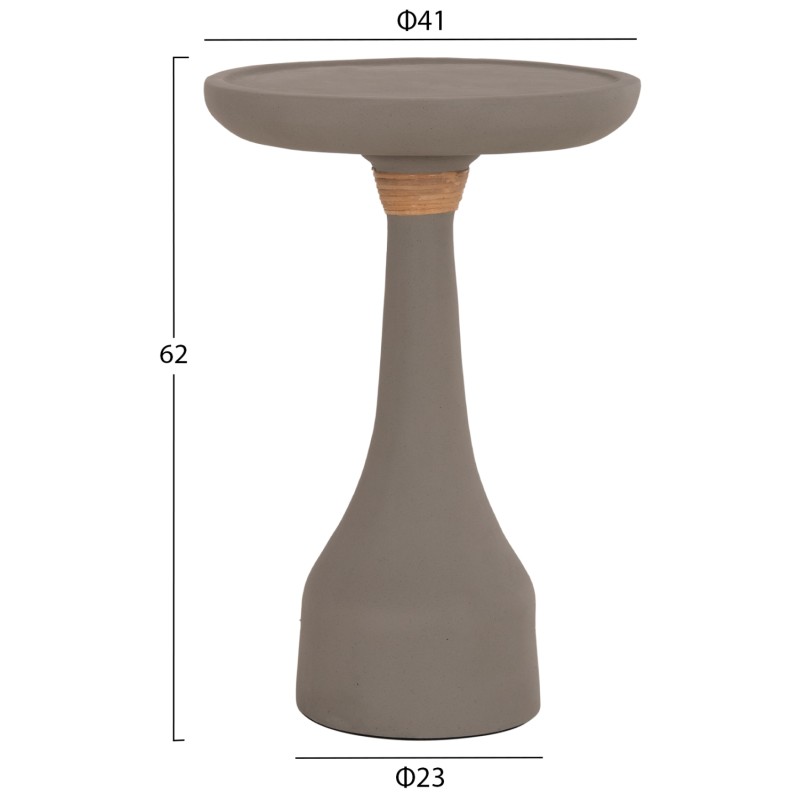 LAMP TABLE ROUND TORG FK18170.03 FIBER CEMENT GREY Φ41x62Hcm.