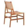 DINING CHAIR DINIZ FK6554 TEAK WOOD IN NATURAL COLOR--SYNTHETIC ROPE 48x60x84Hcm. DINING CHAIR DINIZ FK6554 TEAK WOOD IN NATURAL COLOR--SYNTHETIC ROPE 48x60x84Hcm.