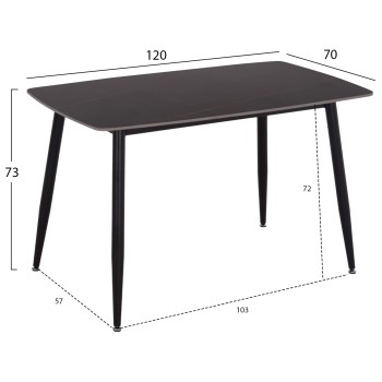 DINING SET 5PCS RAVEN FK21265.02 CERAMIC TOP BLACK MARBLE--VELVET IN CYPRESS GREEN