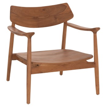 LOUNGE ARMCHAIR RANGER FK18255.01 TEAK WOOD IN NATURAL 70x73x73Hcm.