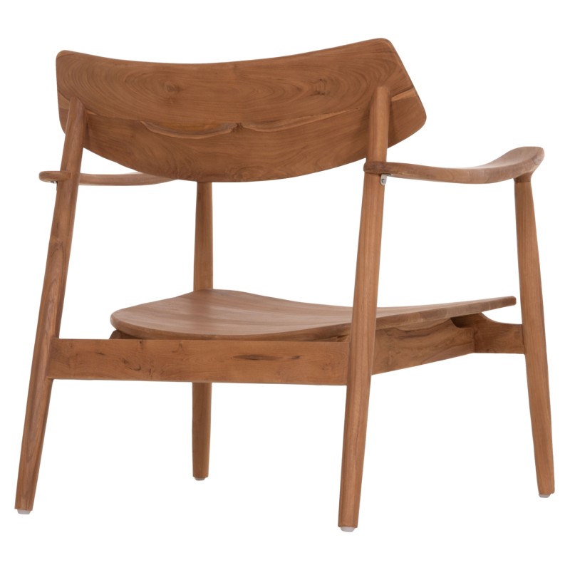 LOUNGE ARMCHAIR RANGER FK18255.01 TEAK WOOD IN NATURAL 70x73x73Hcm. LOUNGE ARMCHAIR RANGER FK18255.01 TEAK WOOD IN NATURAL 70x73x73Hcm.
