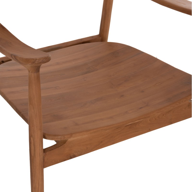 LOUNGE ARMCHAIR RANGER FK18255.01 TEAK WOOD IN NATURAL 70x73x73Hcm. LOUNGE ARMCHAIR RANGER FK18255.01 TEAK WOOD IN NATURAL 70x73x73Hcm.