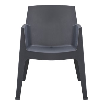 POLYPROPYLENE ARMCHAIR SLEEK FK6370.10 GREY 68x63x82.5Hcm. POLYPROPYLENE ARMCHAIR SLEEK FK6370.10 GREY 68x63x82.5Hcm.