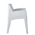 POLYPROPYLENE ARMCHAIR SLEEK FK6370.01 WHITE 68x63x82.5Hcm. POLYPROPYLENE ARMCHAIR SLEEK FK6370.01 WHITE 68x63x82.5Hcm.