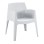POLYPROPYLENE ARMCHAIR SLEEK FK6370.01 WHITE 68x63x82.5Hcm.