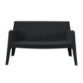 POLYPROPYLENE 2-SEATER SOFA SLEEK FK6366.02 BLACK COLOR 133x68x73Hcm. POLYPROPYLENE 2-SEATER SOFA SLEEK FK6366.02 BLACK COLOR 133x68x73Hcm.