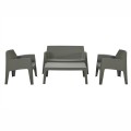 LOUNGE SET 4PCS SLEEK FK21268.05 DARK OLIVE GREEN POLYPROPYLENE LOUNGE SET 4PCS SLEEK FK21268.05 DARK OLIVE GREEN POLYPROPYLENE