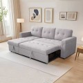 CORNER SOFA-BED REVERSIBLE SAL FK3310.01 LIGHT GREY FABRIC 214x137x83Hcm