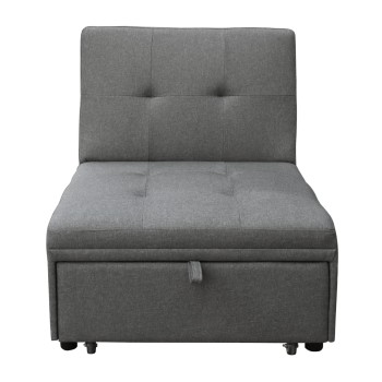 LOUNGE CHAIR-BED LIBRE FK3295.01 GREY FABRIC 75x106x87Hcm.
