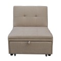 LOUNGE CHAIR-BED LIBRE FK3295.03 BEIGE FABRIC 75x106x87Hcm.