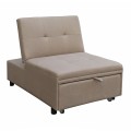 LOUNGE CHAIR-BED LIBRE FK3295.03 BEIGE FABRIC 75x106x87Hcm.