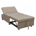 LOUNGE CHAIR-BED LIBRE FK3295.03 BEIGE FABRIC 75x106x87Hcm.