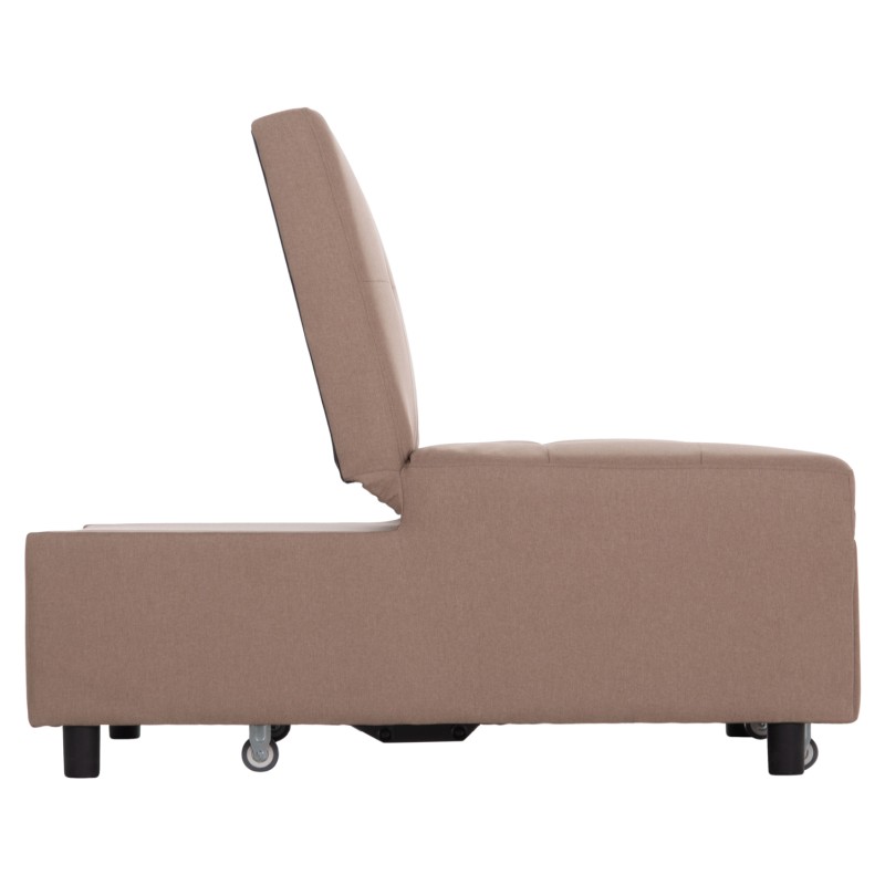 LOUNGE CHAIR-BED LIBRE FK3295.03 BEIGE FABRIC 75x106x87Hcm.